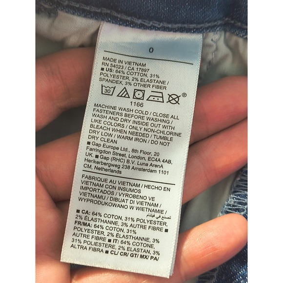 Old Navy 360 Stretch Flare Trouser Medium Wash Blue Denim Jeans Women's Size 0 - Picture 4 of 9